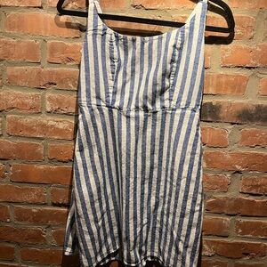 Old Navy Blue and White Striped Mini Dress